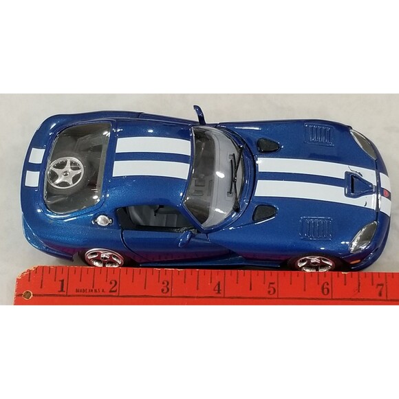 Burago Dodge Viper GTS Coupe Blue Diecast 1:24 Sports Exotic Car Classic Italy - Picture 8 of 9